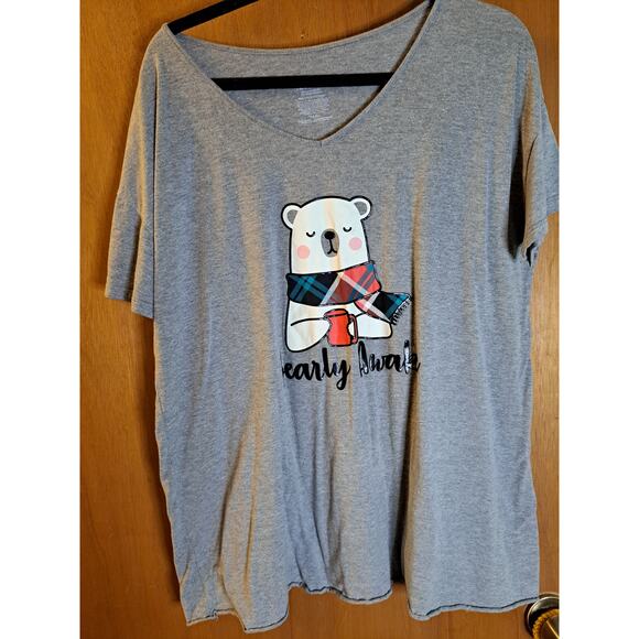 Women's Secret Treasure Sleep Shirt Bearly Awake Size Large - Picture 2 of 5